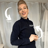 Fleece Sweater with embroidery on heart and back